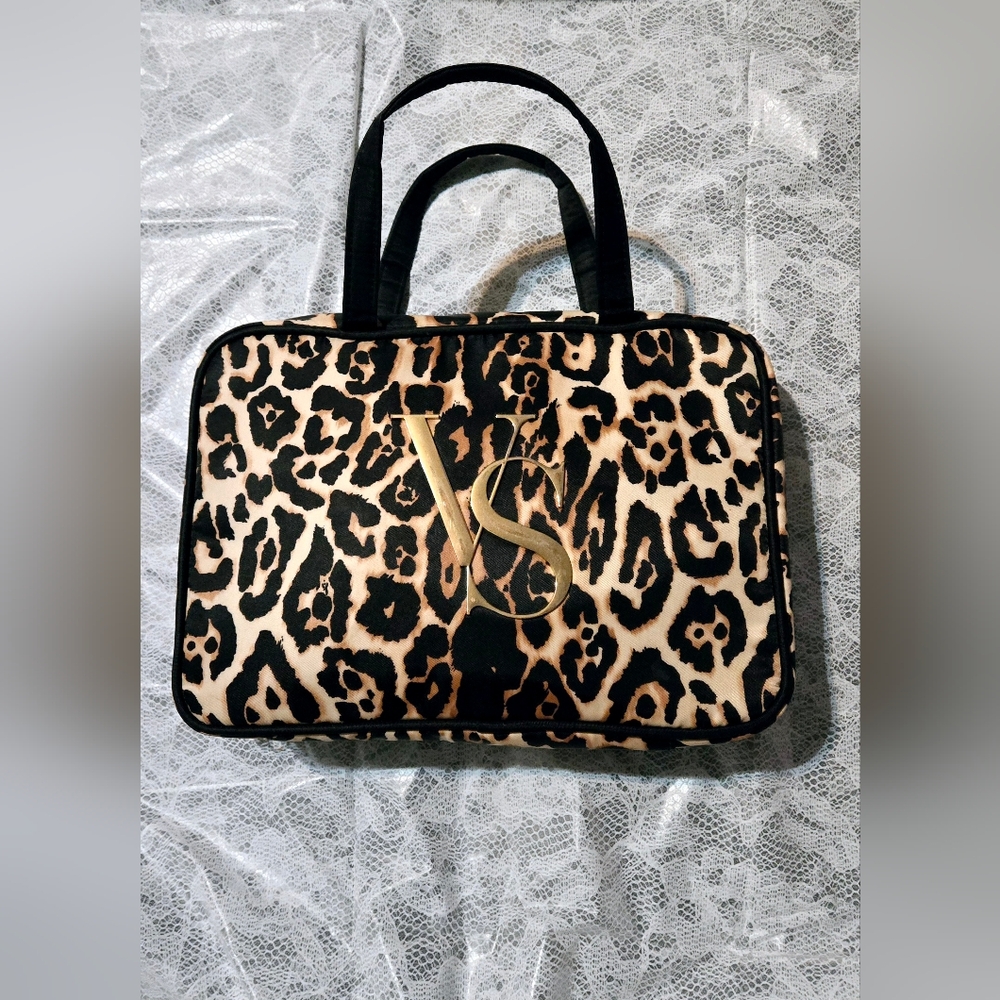 Victoria's Secret Leopard Print Cosmetic Bag